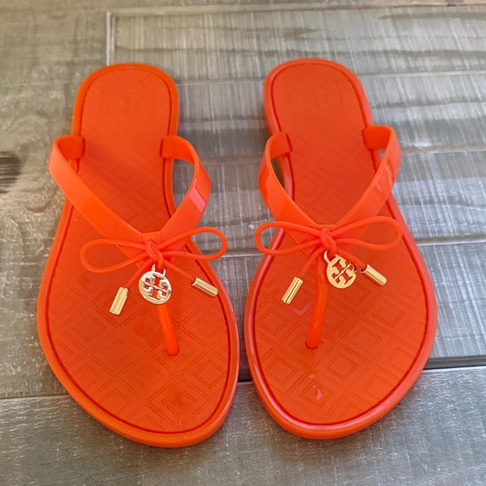 Tory Burch Jelly Bow Thong Sandals